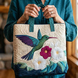 Craft bag - Hummingbird and white flower