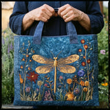 Handmade bag - Golden Dragonfly