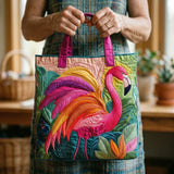 Craft bag - Rainbow flamingo